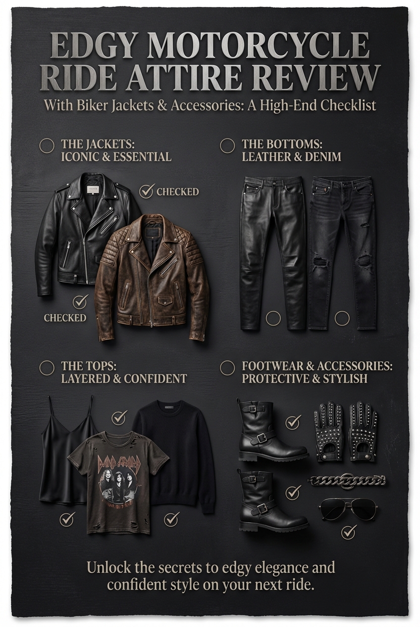 Edgy Motorcycle Ride Attire With Biker Jackets - photo 5