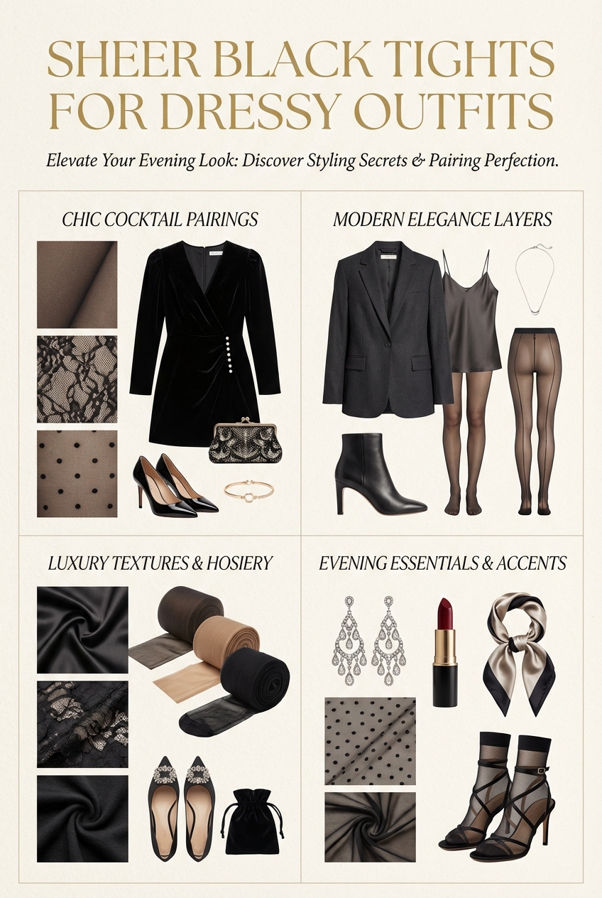 Sheer Black Tights For Dressy Outfits - photo 4