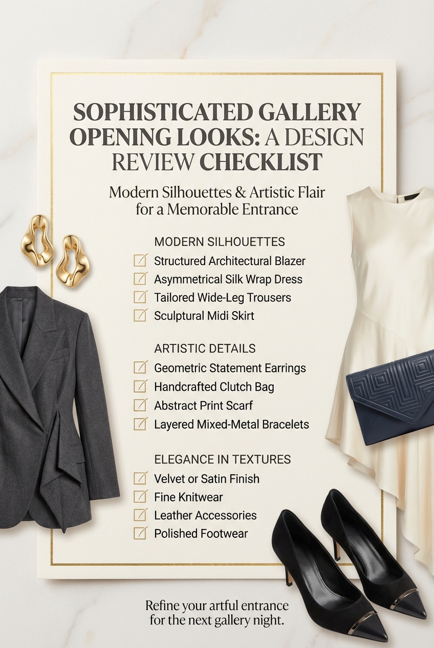 Sophisticated Gallery Opening Looks With Modern Silhouettes Dressing For Art And Elegance - photo 5