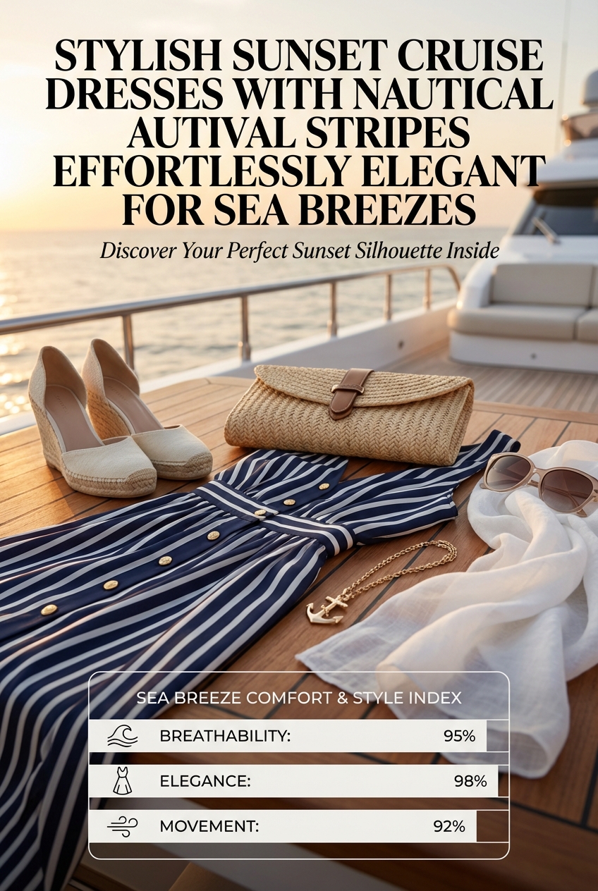 Stylish Sunset Cruise Dresses With Nautical Stripes Effortlessly Elegant For Sea Breezes - photo 3