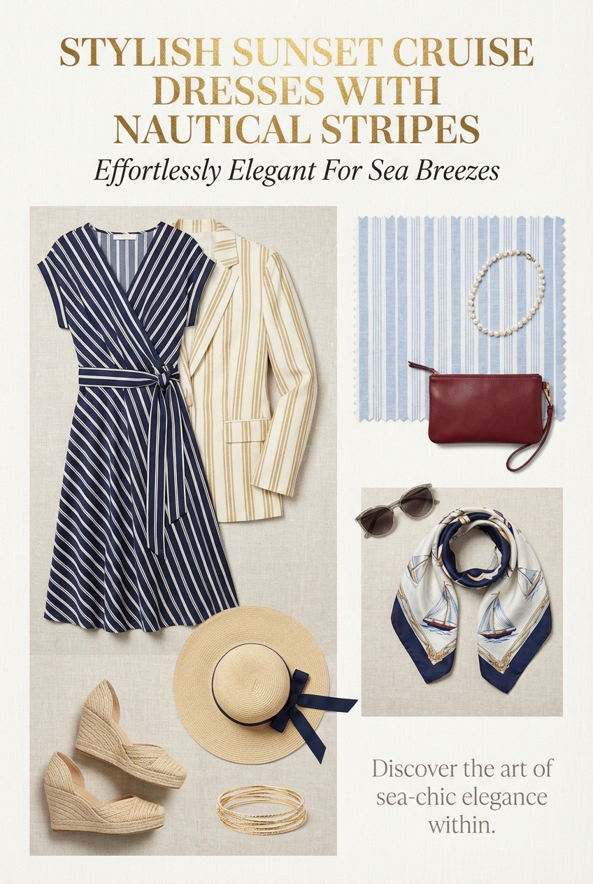 Stylish Sunset Cruise Dresses With Nautical Stripes Effortlessly Elegant For Sea Breezes - photo 4