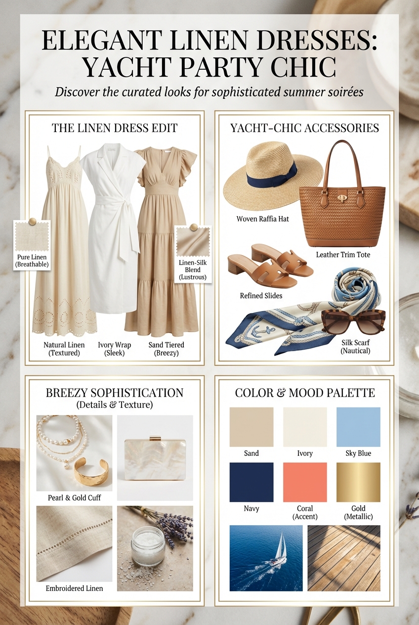 Elegant Linen Dresses For Summer Yacht Parties Chic Breezy And Sophisticated - photo 4