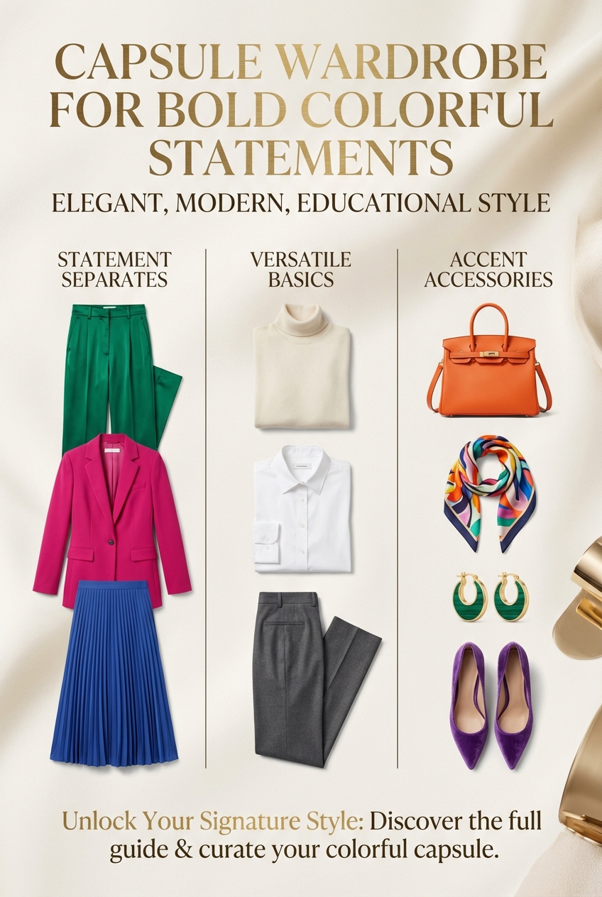 Capsule Wardrobe For Bold Colorful Statements - photo 4