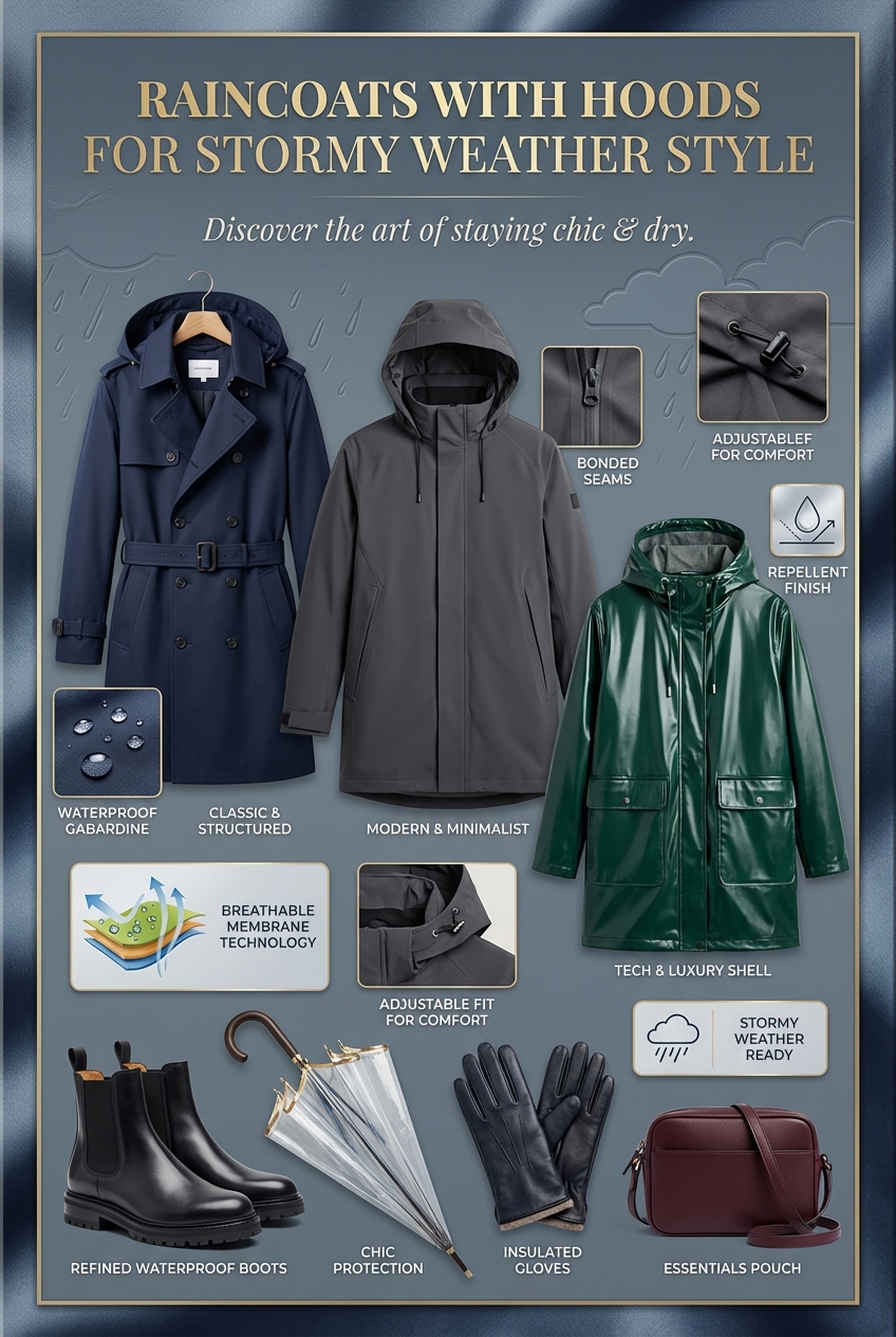 Raincoats With Hoods For Stormy Weather Style - photo 4