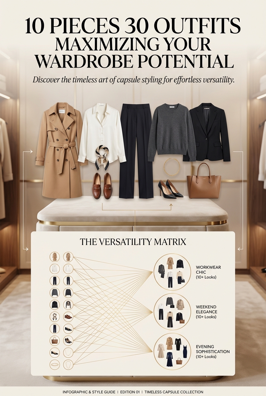 10 Pieces 30 Outfits Maximizing Your Wardrobe Potential - photo 3