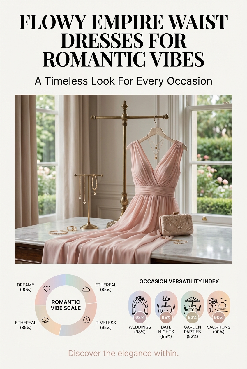 Flowy Empire Waist Dresses For Romantic Vibes A Timeless Look For Every Occasion - photo 3