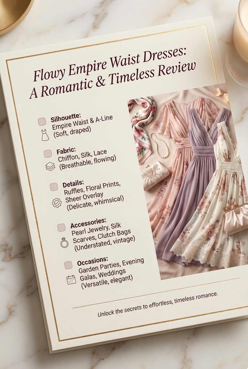 Flowy Empire Waist Dresses For Romantic Vibes A Timeless Look For Every Occasion - photo 5