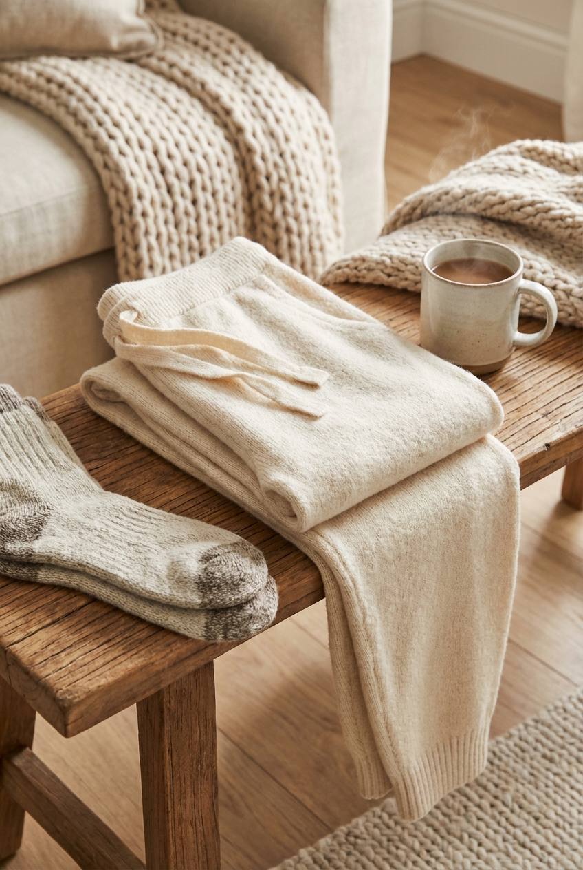 Soft Knit Joggers For Indoor Winter Comfort
