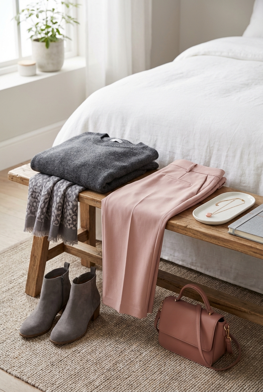 Classic Grey And Pink Outfits That Are Effortlessly Chic