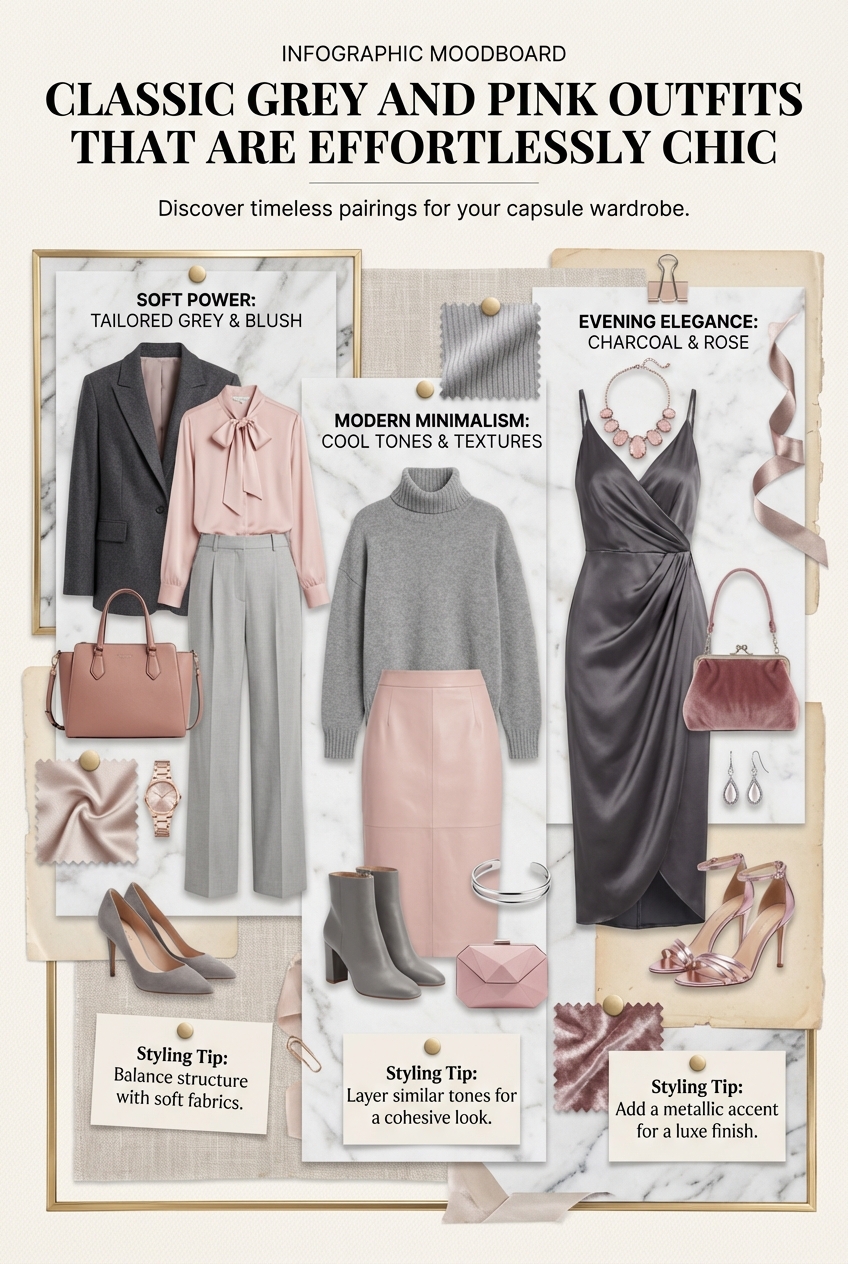Classic Grey And Pink Outfits That Are Effortlessly Chic - photo 4