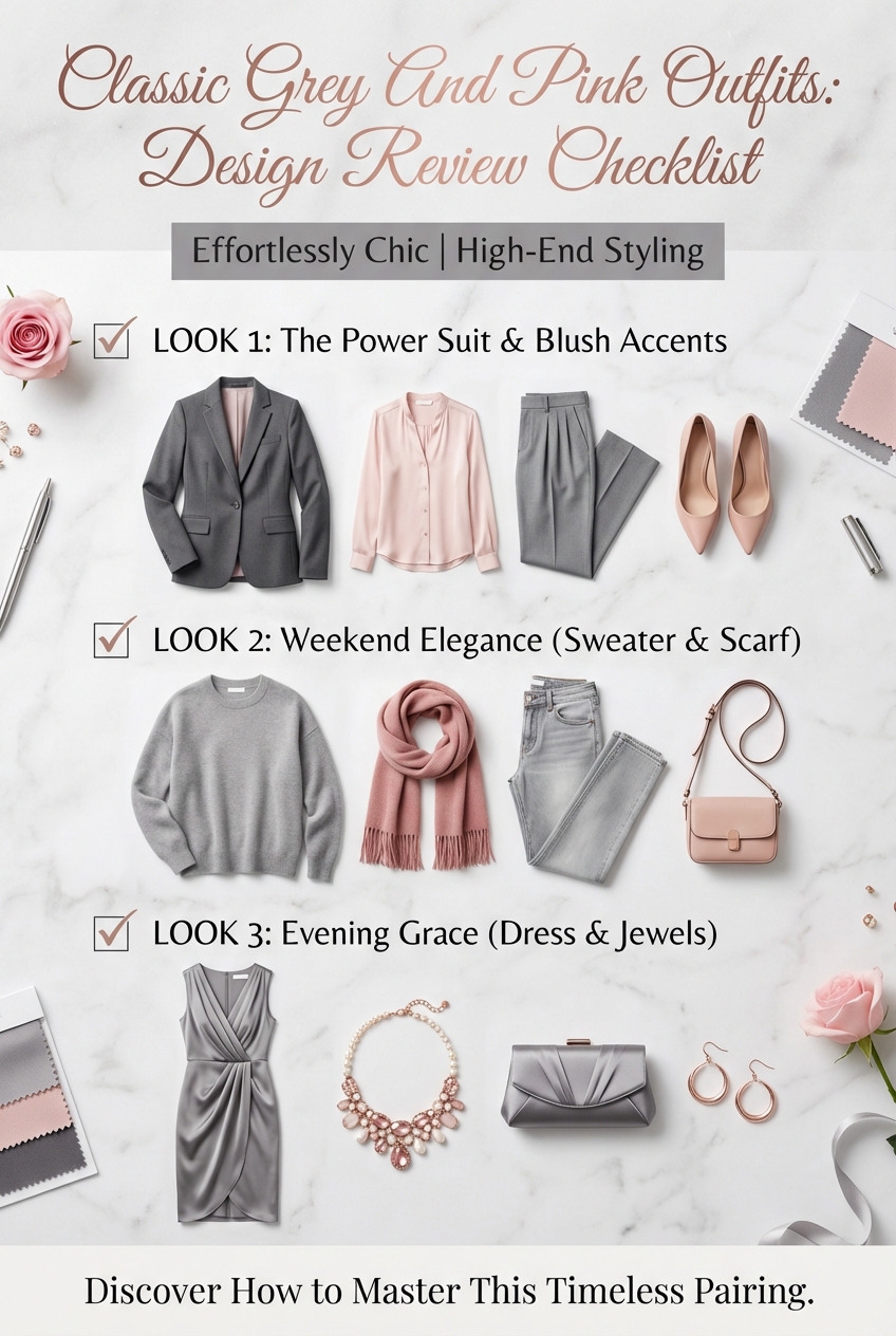 Classic Grey And Pink Outfits That Are Effortlessly Chic - photo 5