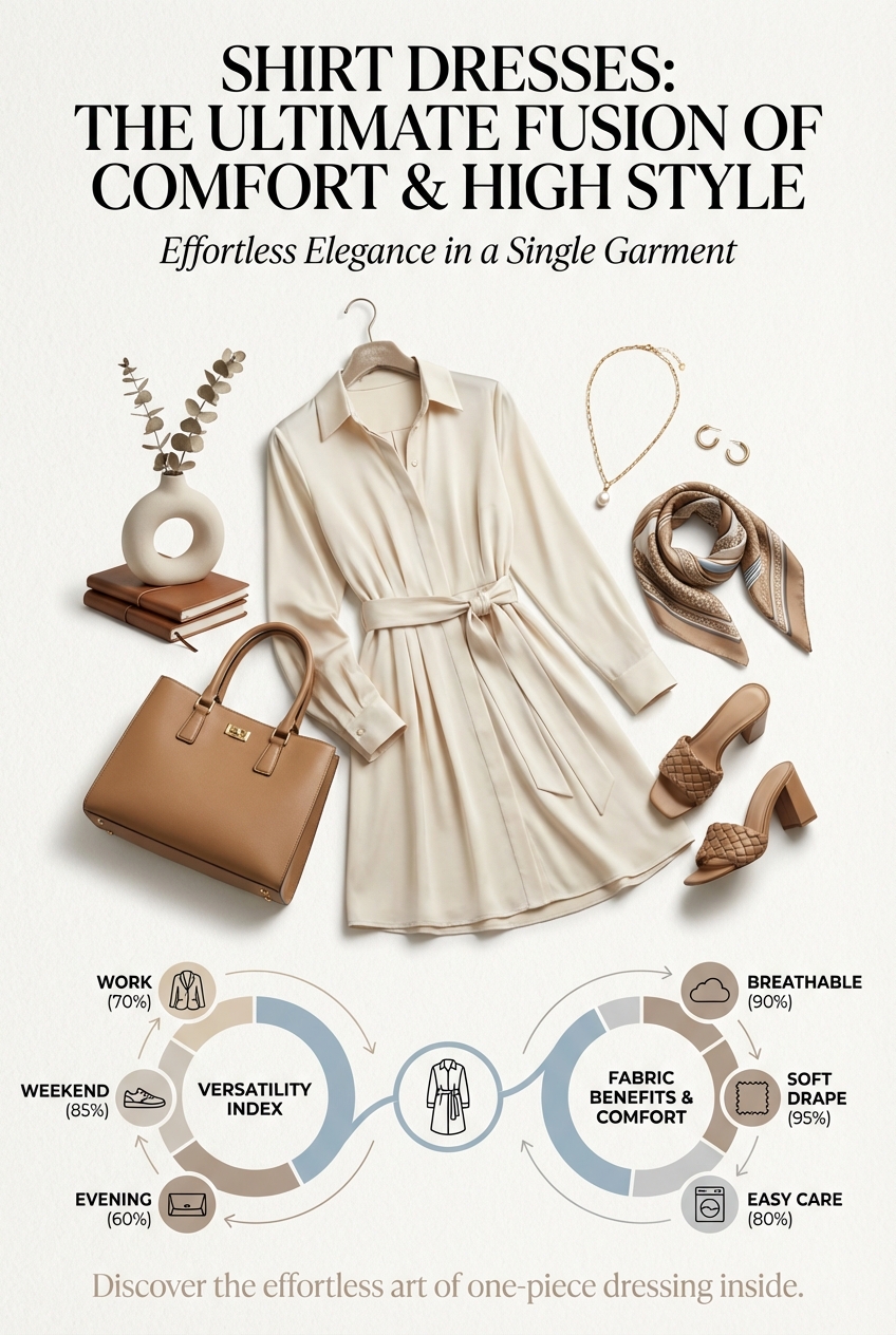 Shirt Dresses Combining Comfort And Style In One Piece - photo 3