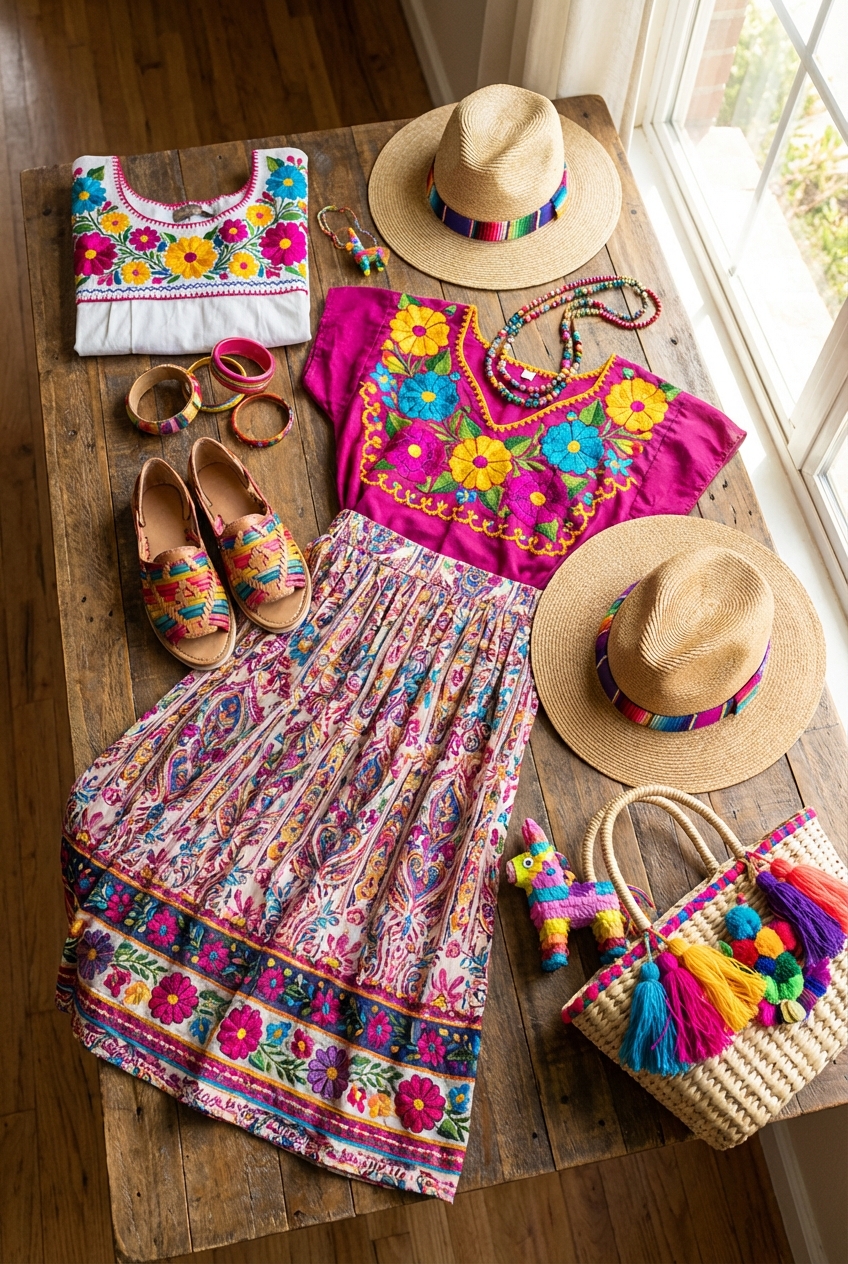 Cinco De Mayo Style Celebratory And Colorful Outfits