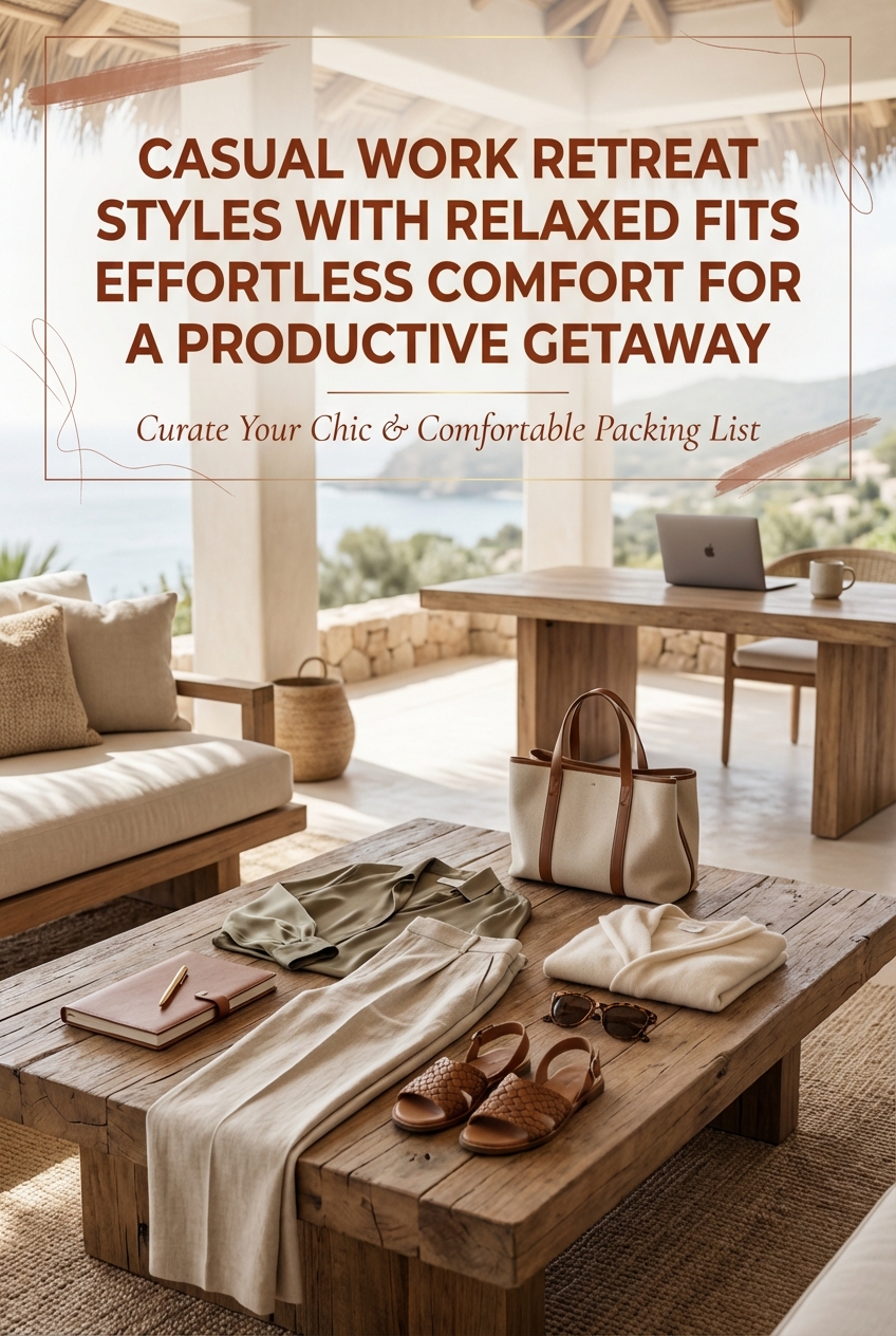 Casual Work Retreat Styles With Relaxed Fits Effortless Comfort For A Productive Getaway - photo 2
