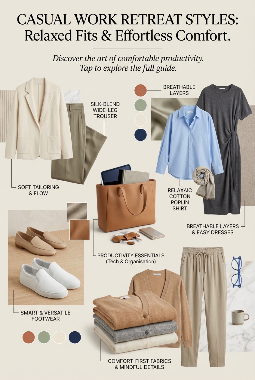 Casual Work Retreat Styles With Relaxed Fits Effortless Comfort For A Productive Getaway - photo 4