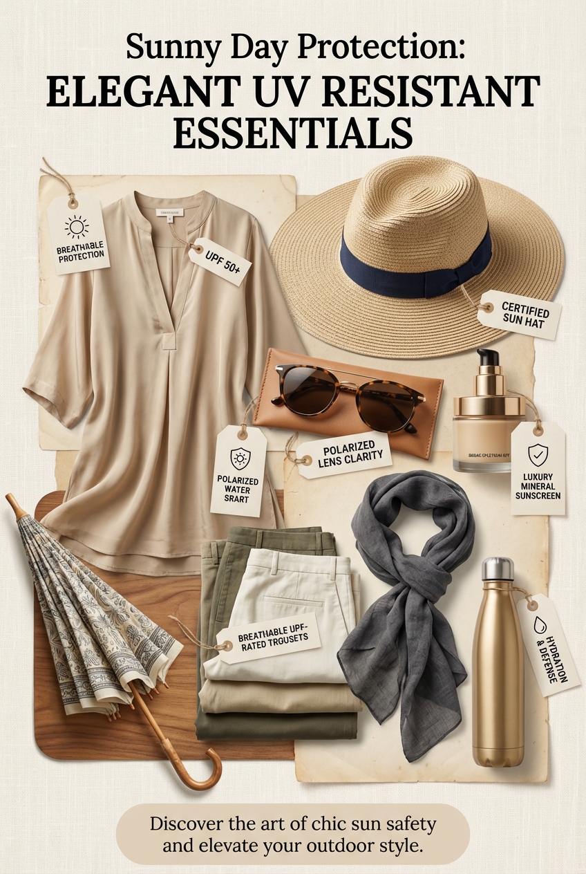 Sunny Day Protection Incorporating Uv Resistant Clothing And Accessories - photo 4