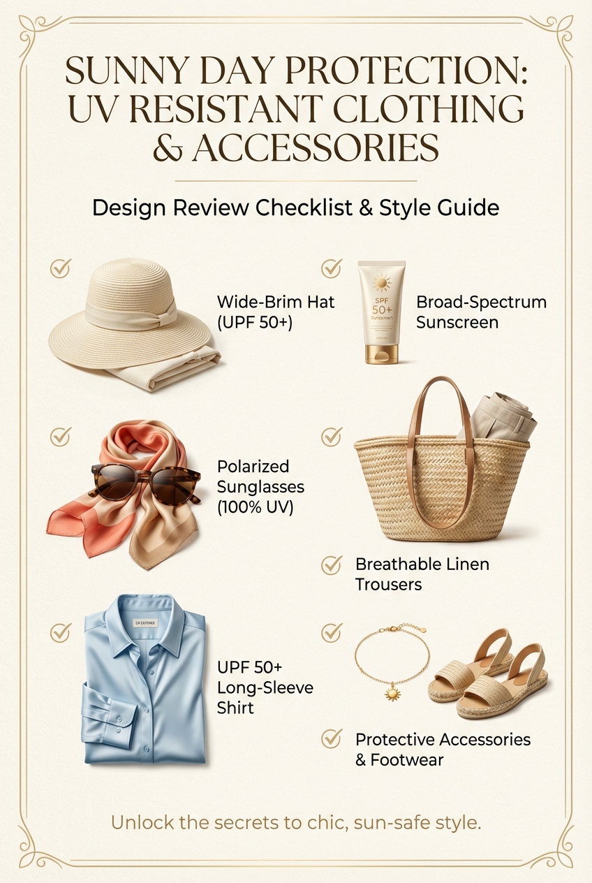 Sunny Day Protection Incorporating Uv Resistant Clothing And Accessories - photo 5