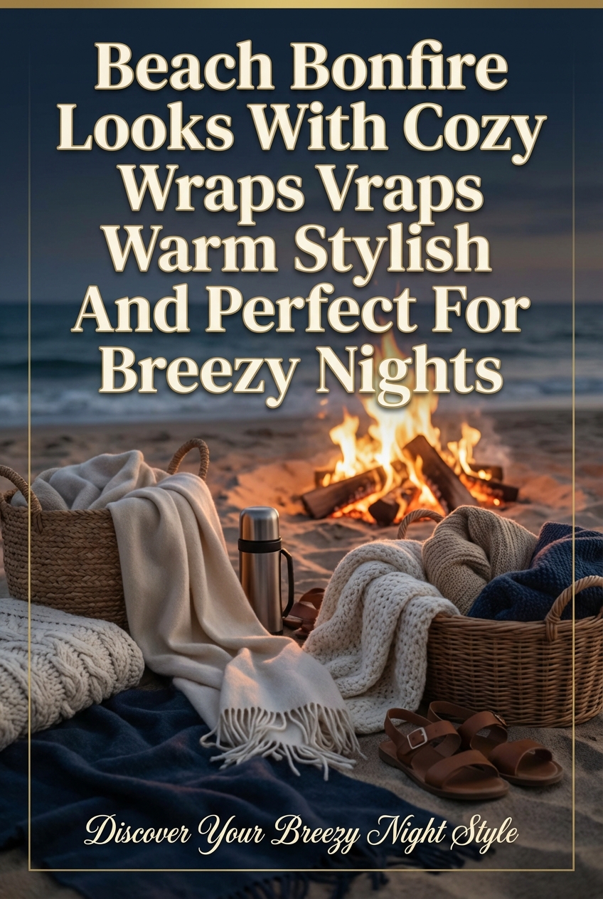 Beach Bonfire Looks With Cozy Wraps Warm Stylish And Perfect For Breezy Nights - photo 2