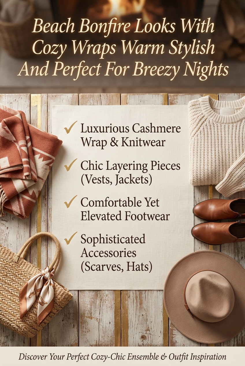 Beach Bonfire Looks With Cozy Wraps Warm Stylish And Perfect For Breezy Nights - photo 5