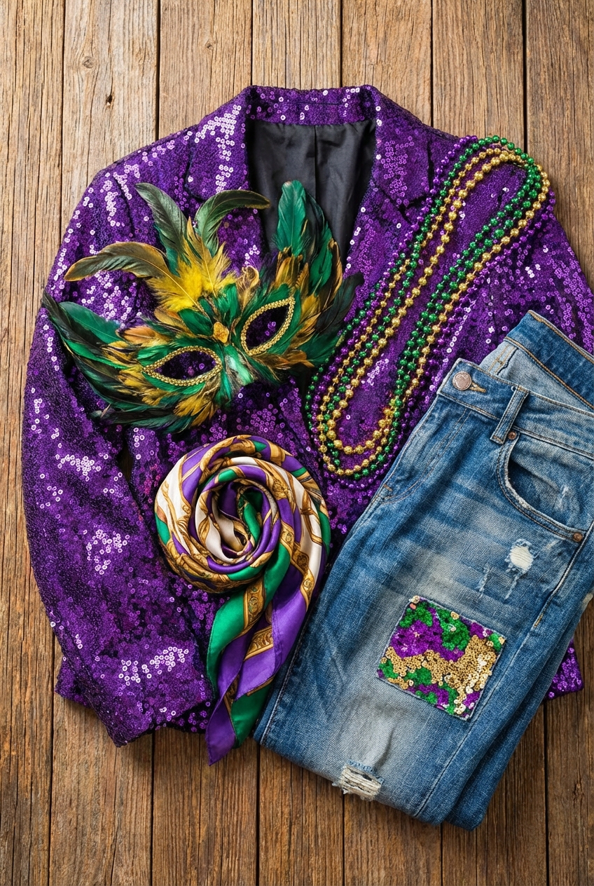 Bold Outfit Ideas For Mardi Gras Celebrations