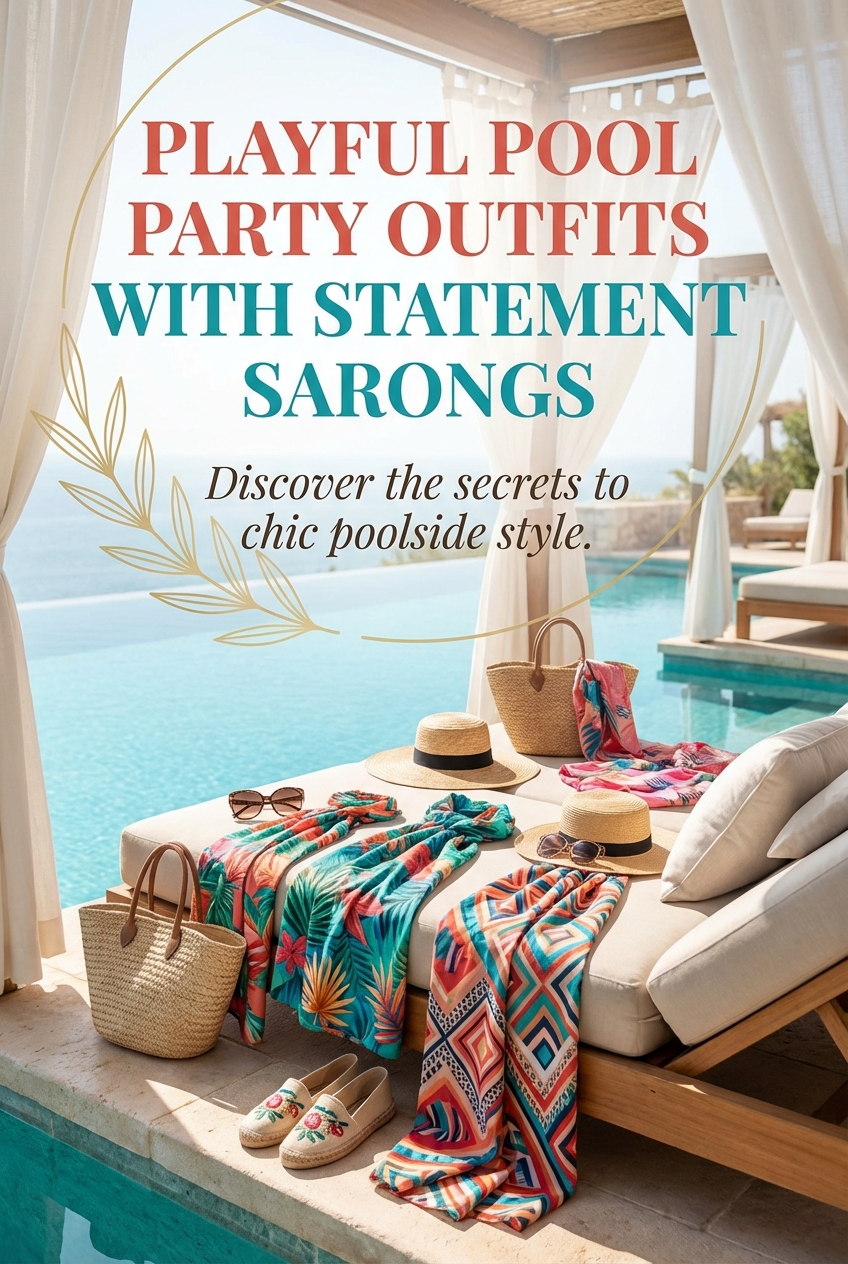 Playful Pool Party Outfits With Statement Sarongs - photo 2