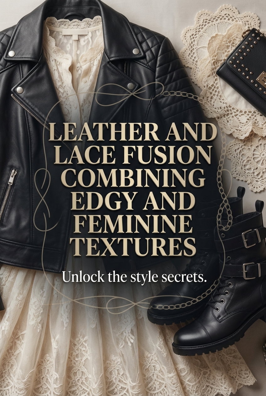 Leather And Lace Fusion Combining Edgy And Feminine Textures - photo 2