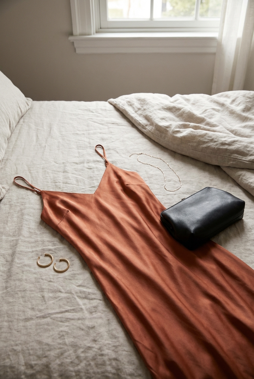 The Alluring Slip Dress For Minimalist Evening Style