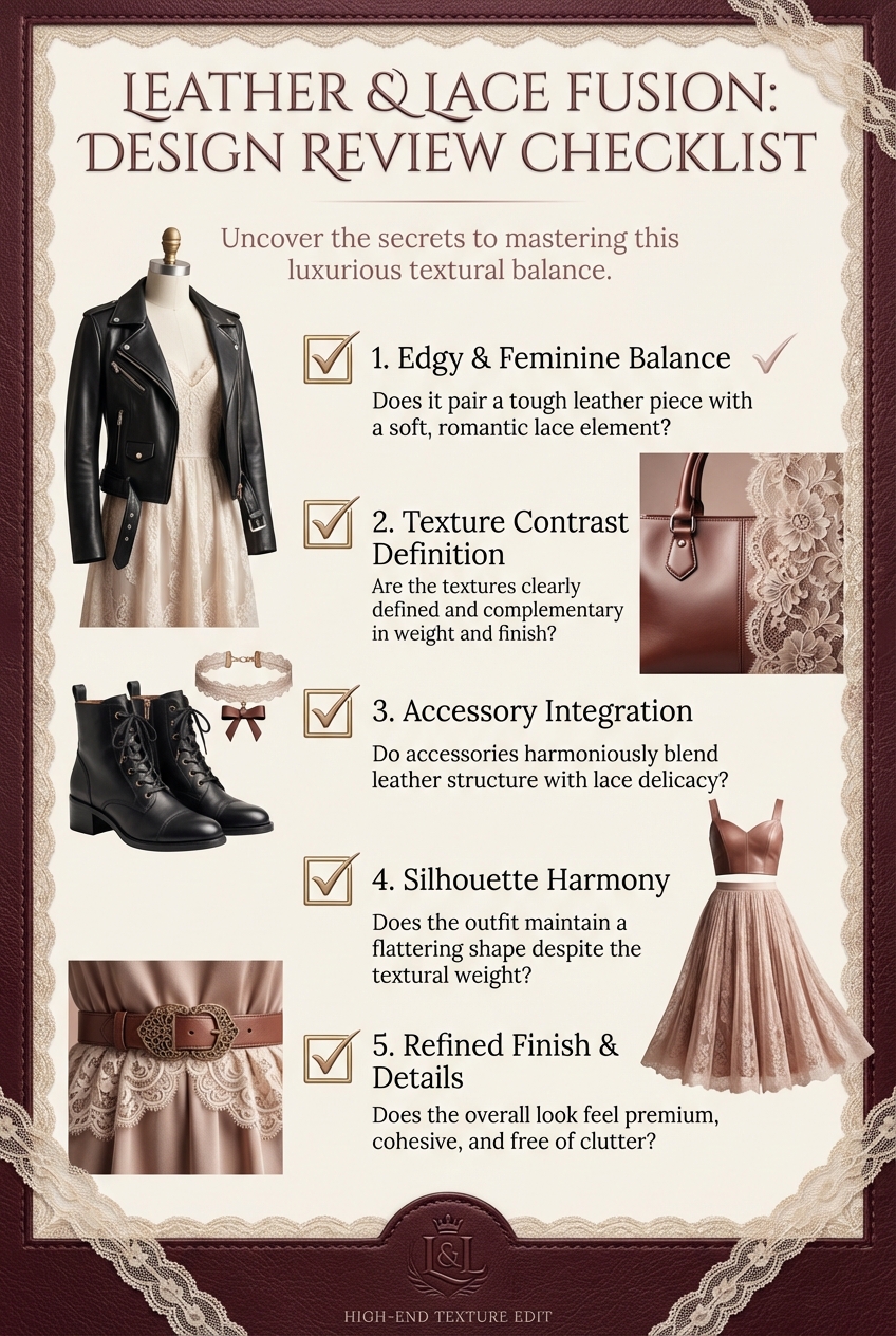 Leather And Lace Fusion Combining Edgy And Feminine Textures - photo 5