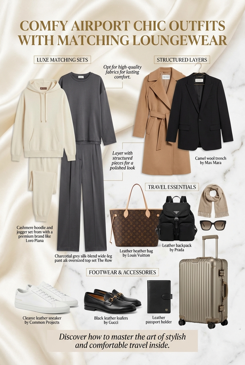 Comfy Airport Chic Outfits With Matching Loungewear - photo 4