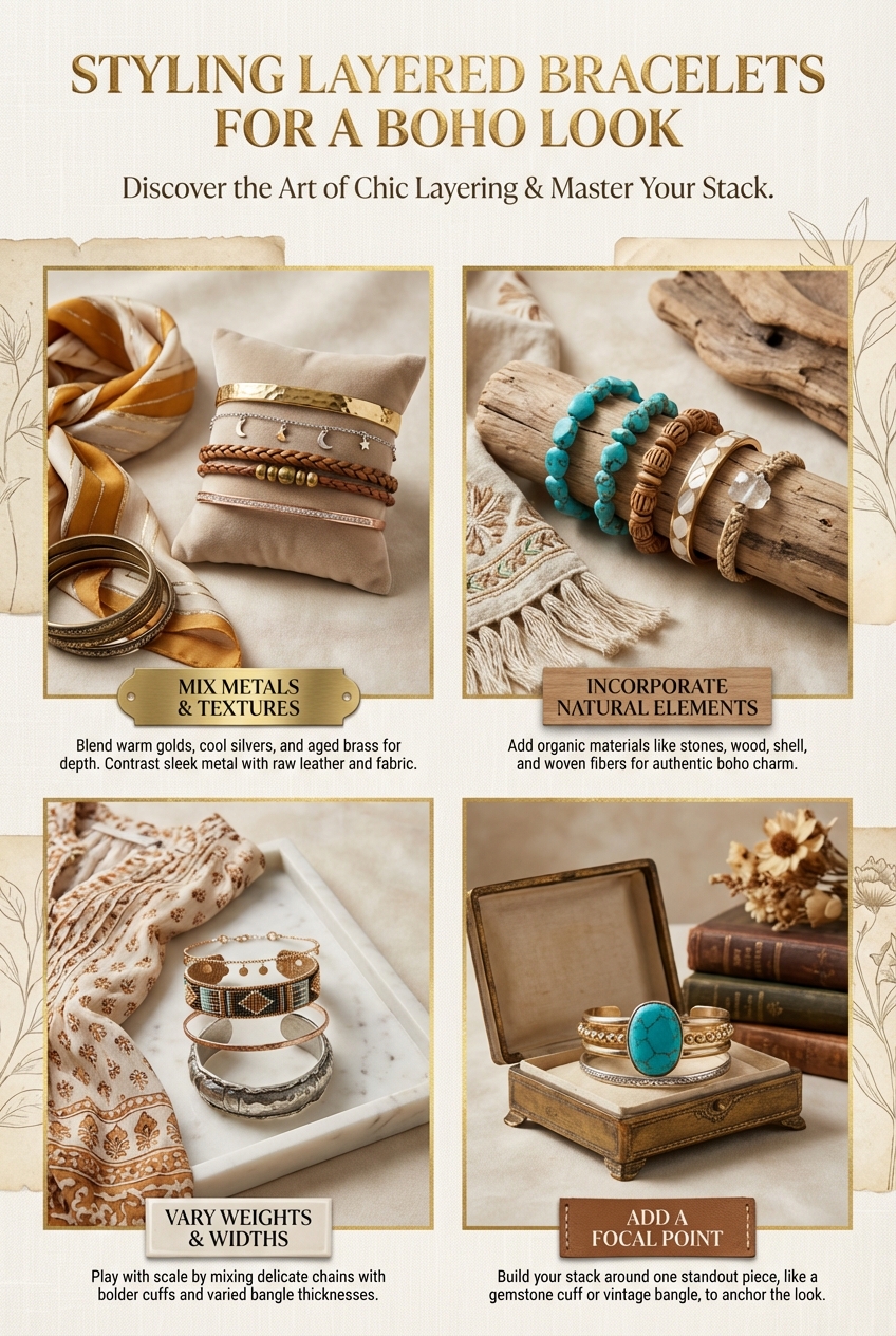 Styling Layered Bracelets For A Boho Look - photo 4