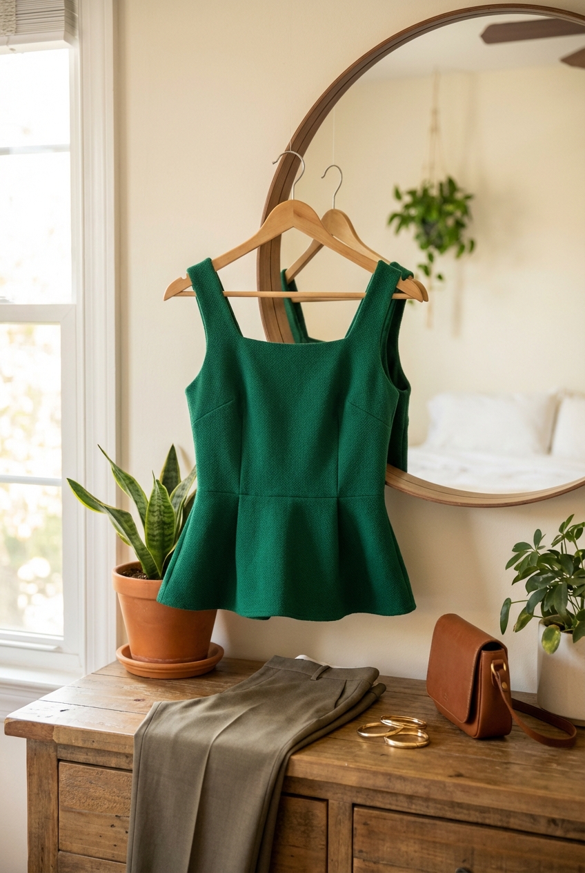 Sculpted Peplum Tops For Sophisticated Outfits