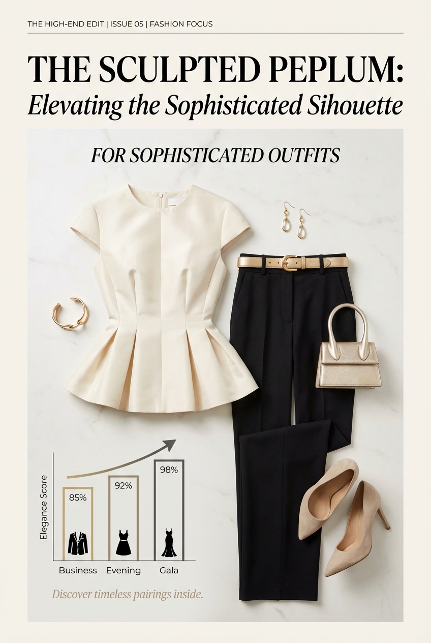 Sculpted Peplum Tops For Sophisticated Outfits - photo 3