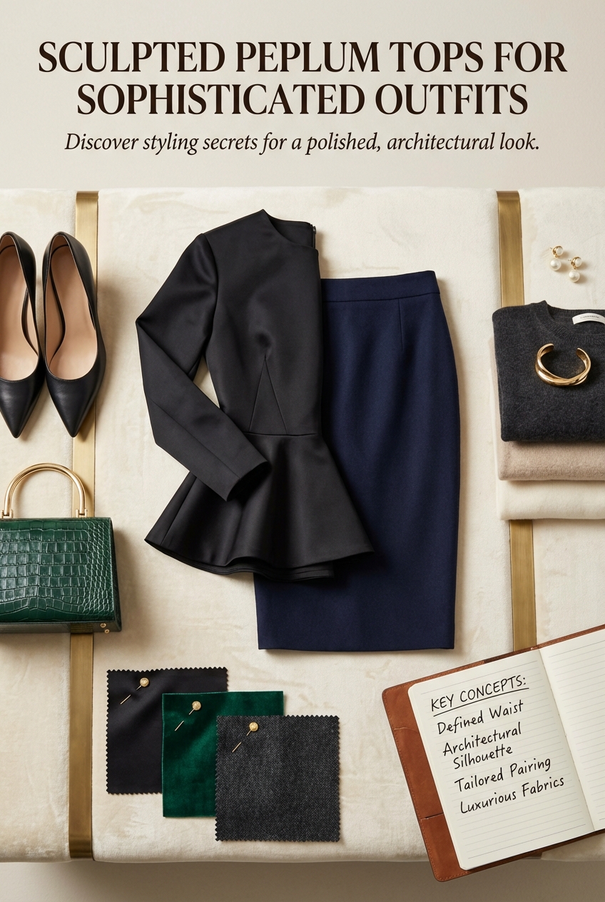 Sculpted Peplum Tops For Sophisticated Outfits - photo 4