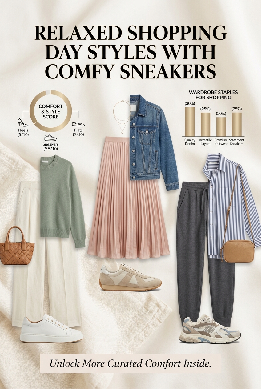 Relaxed Shopping Day Styles With Comfy Sneakers - photo 3
