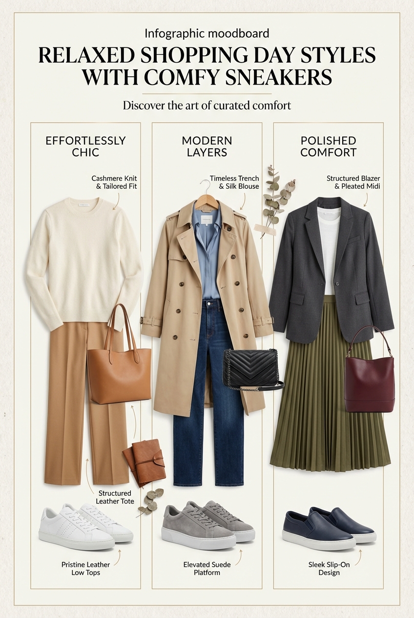 Relaxed Shopping Day Styles With Comfy Sneakers - photo 4