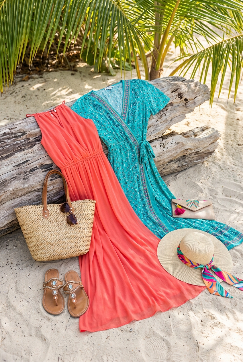 Bright Maxi Dresses For Beach Destination Weddings
