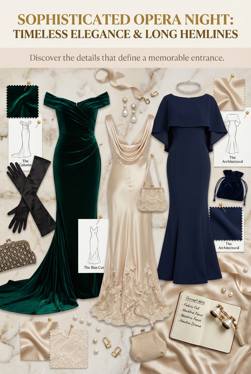 Sophisticated Opera Night Dresses With Long Hemlines Timeless Elegance For A Night To Remember - photo 4