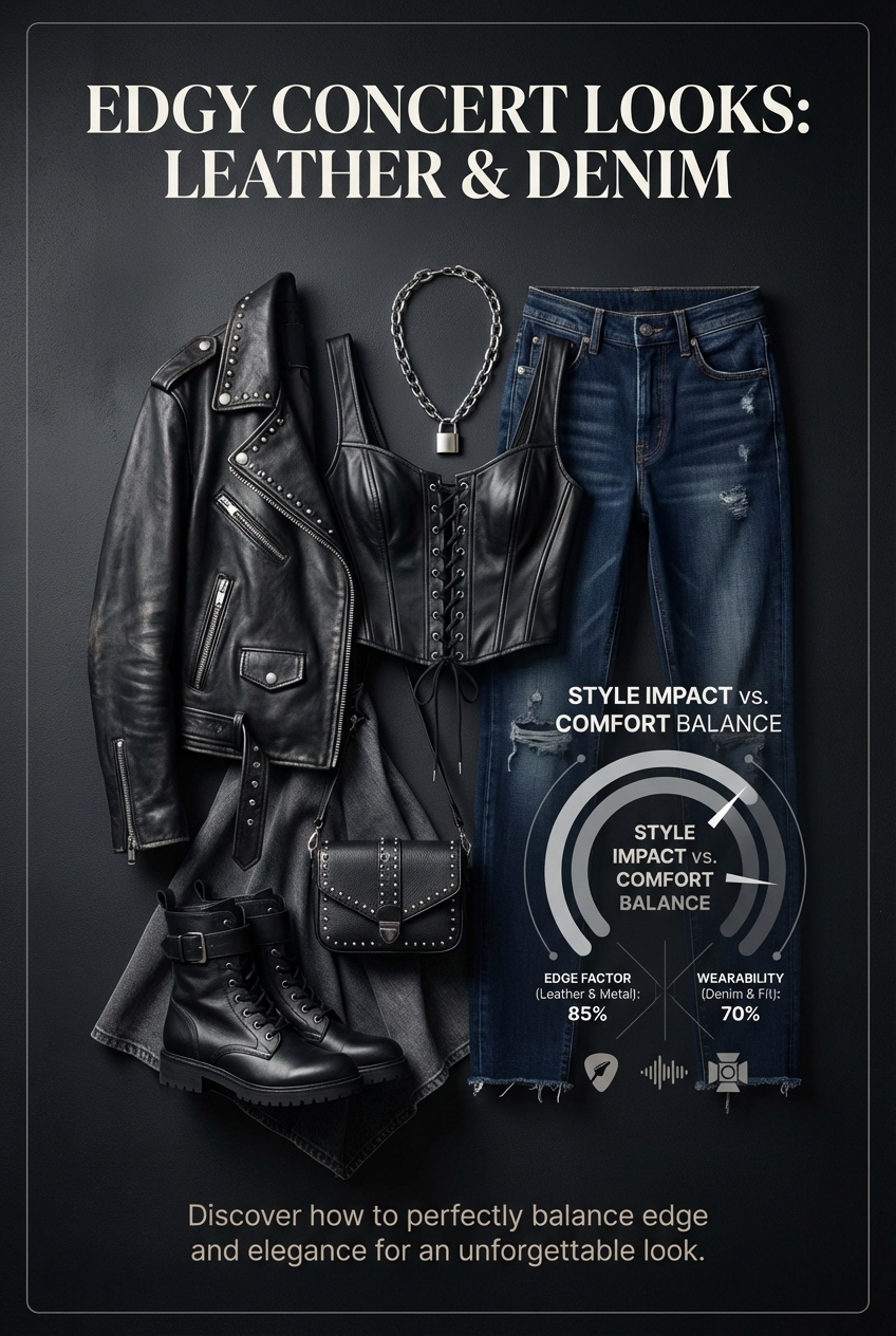 Edgy Concert Looks With Leather And Denim - photo 3