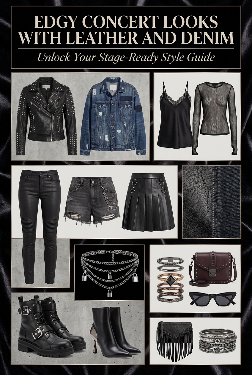 Edgy Concert Looks With Leather And Denim - photo 4