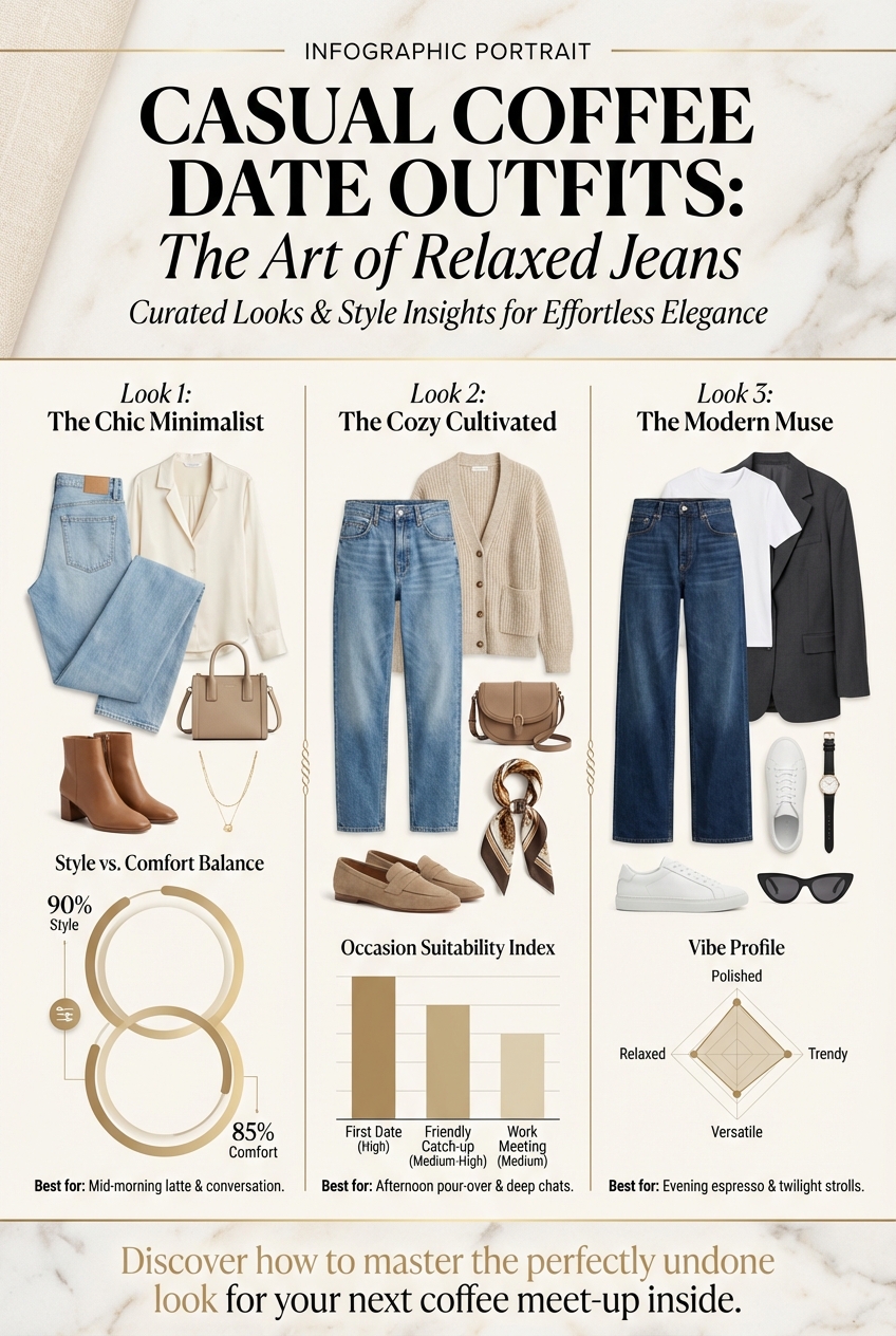 Casual Coffee Date Outfits With Relaxed Jeans - photo 3
