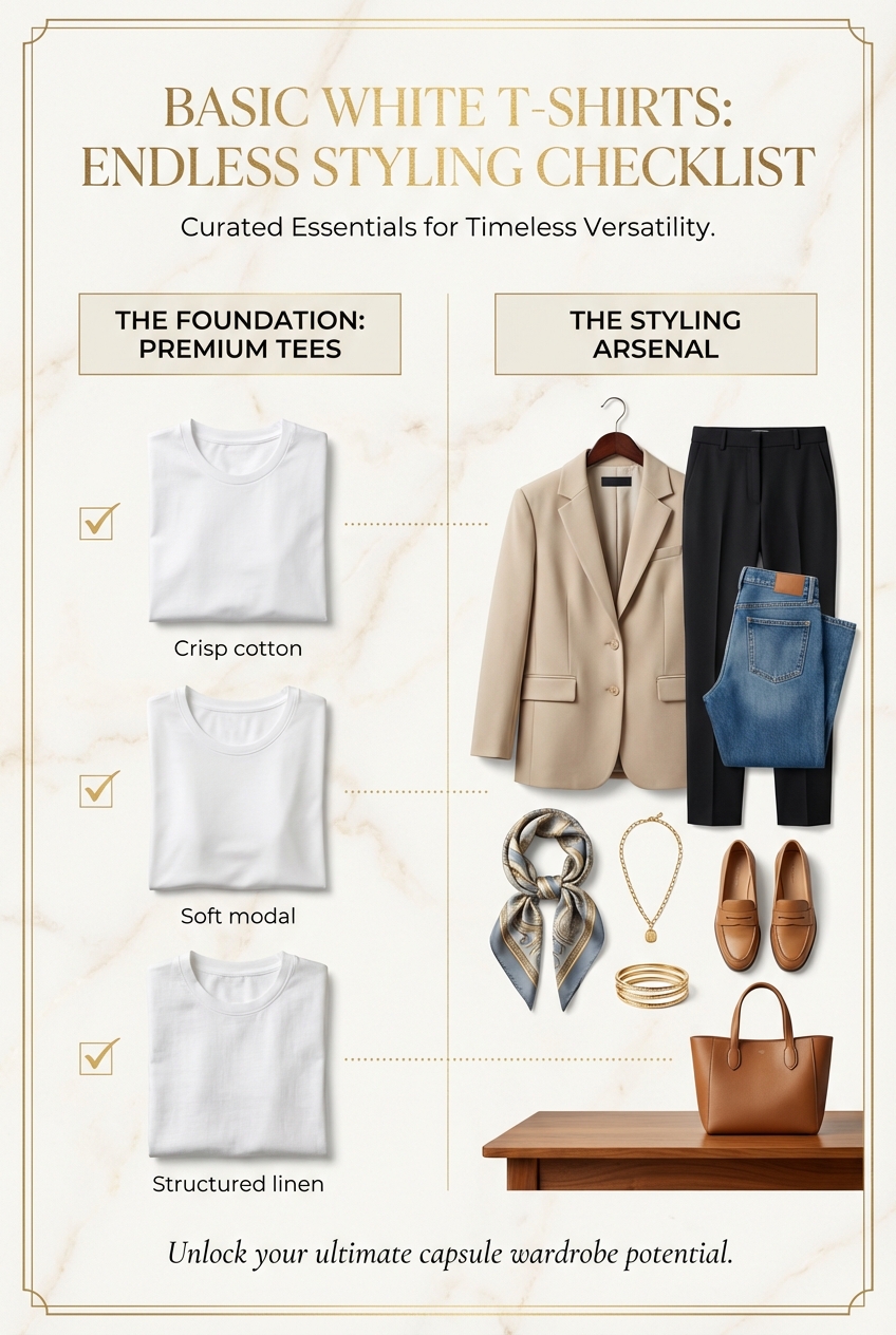Basic White T Shirts For Endless Styling Options - photo 5