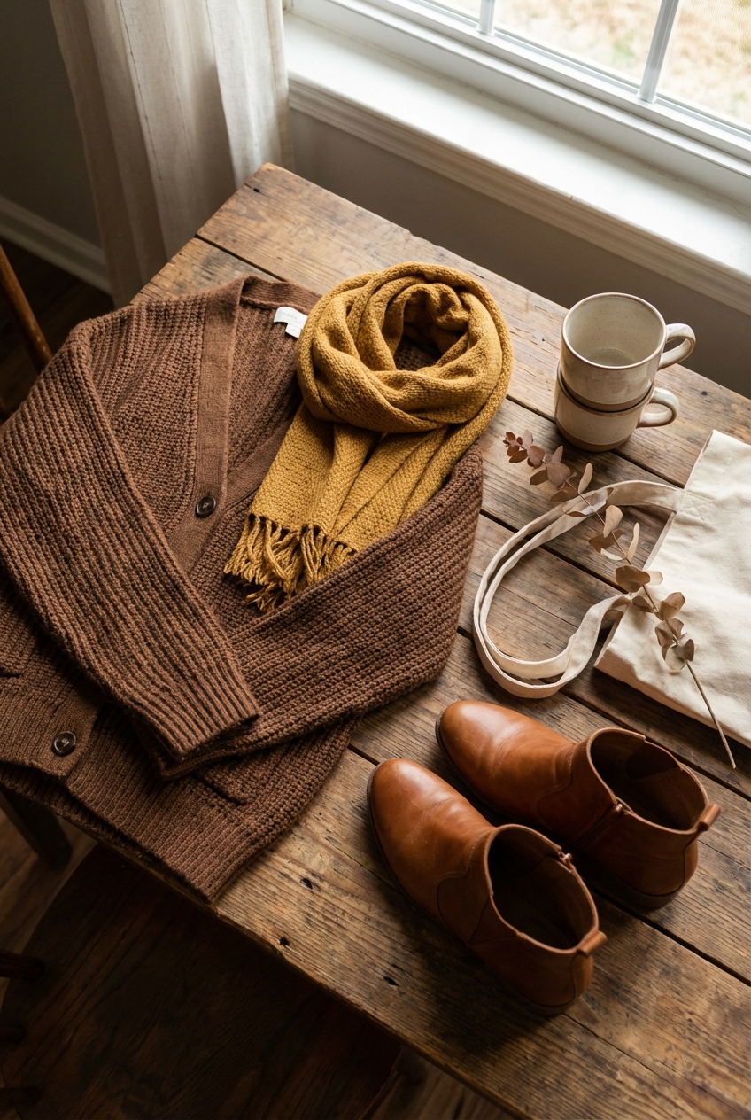 Brown And Mustard Outfit Ideas For Transitional Seasons