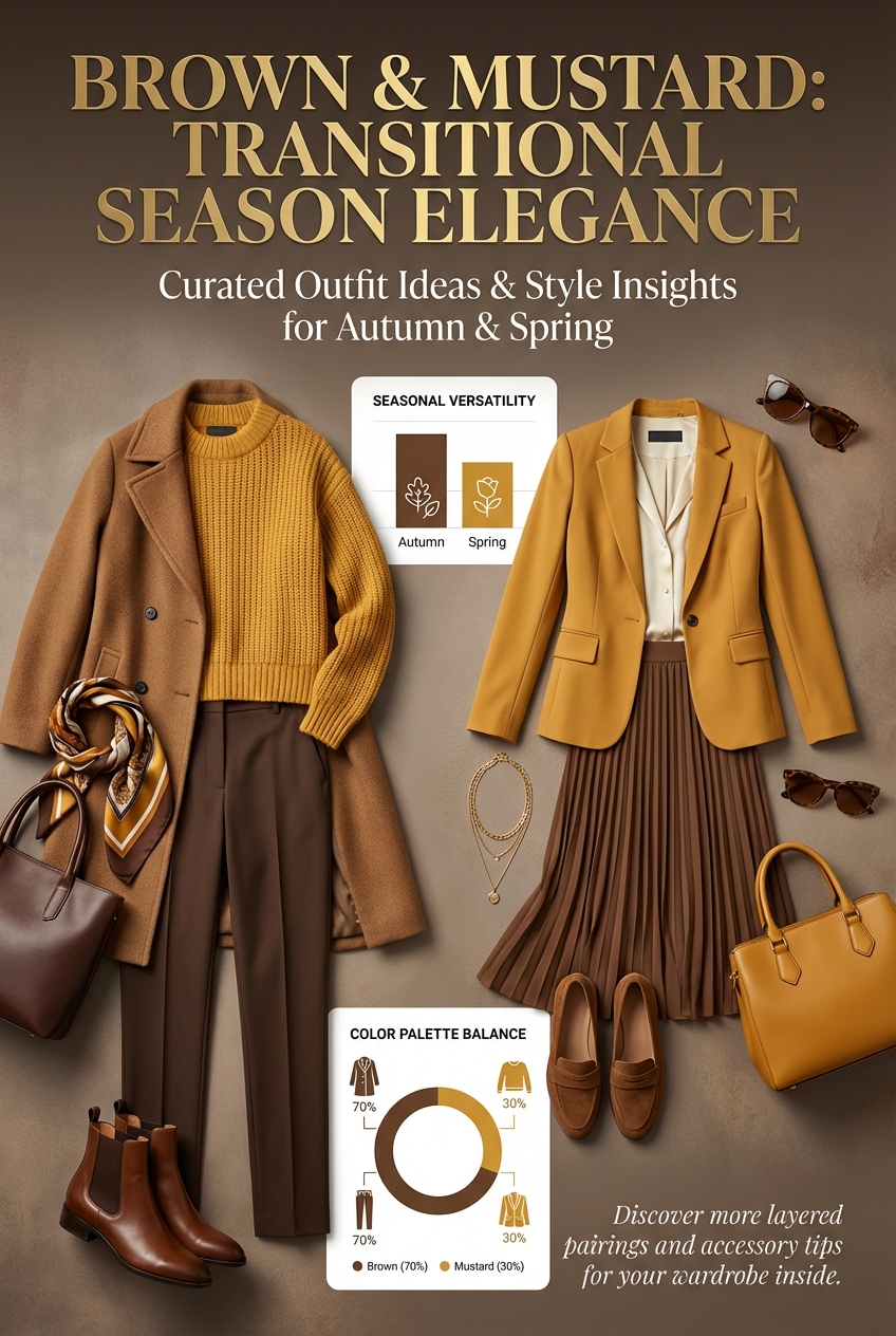 Brown And Mustard Outfit Ideas For Transitional Seasons - photo 3