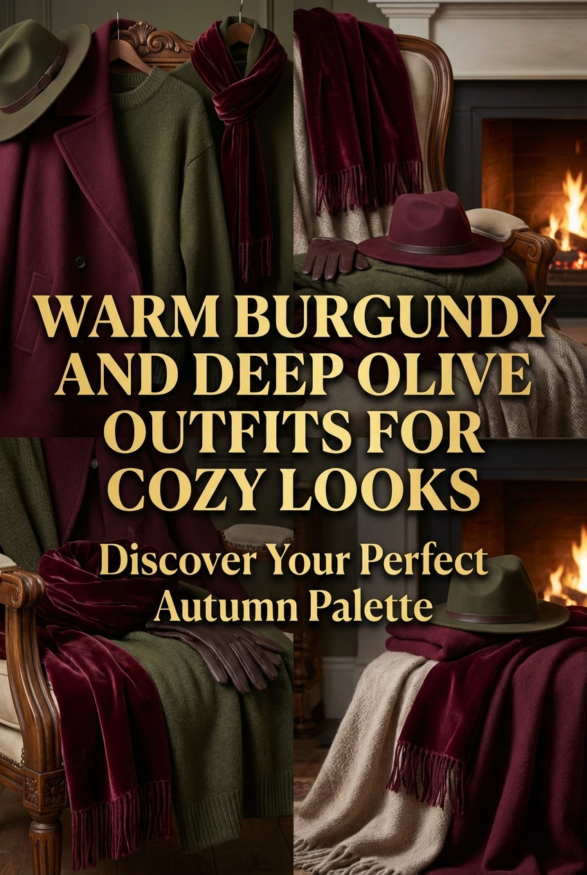 Warm Burgundy And Deep Olive Outfits For Cozy Looks - photo 2