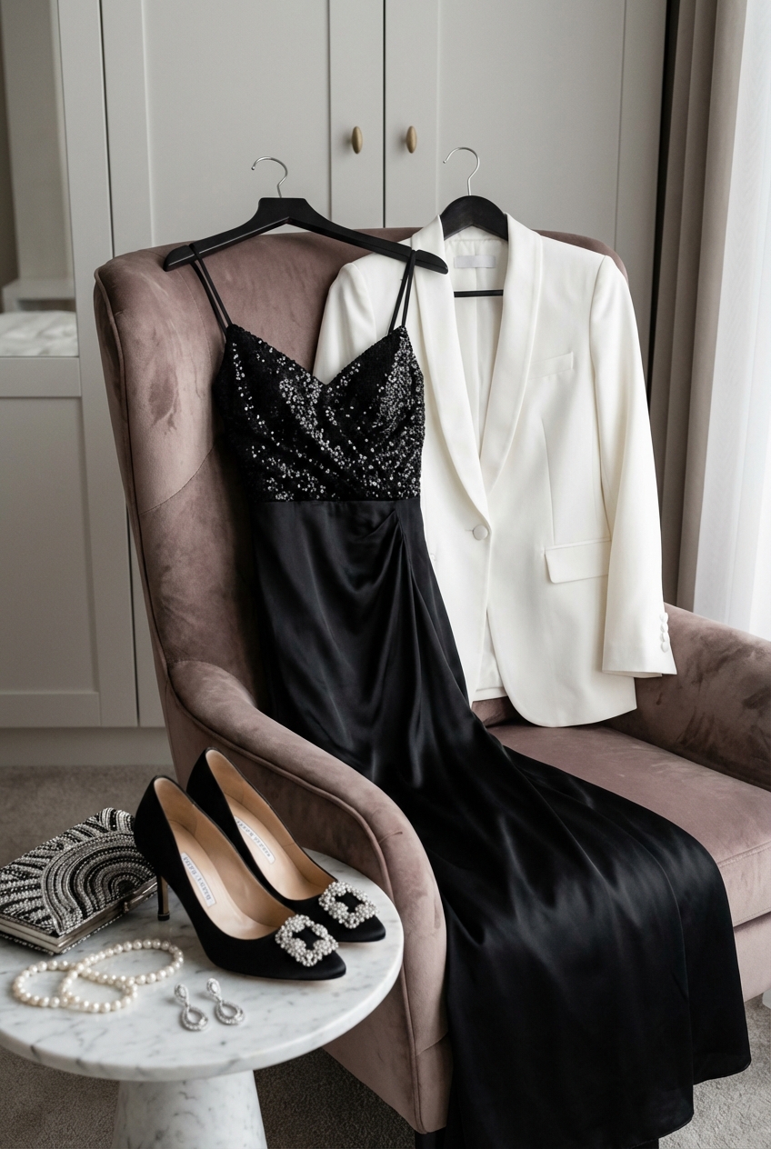 Glam Black And White Ensembles For Charity Balls