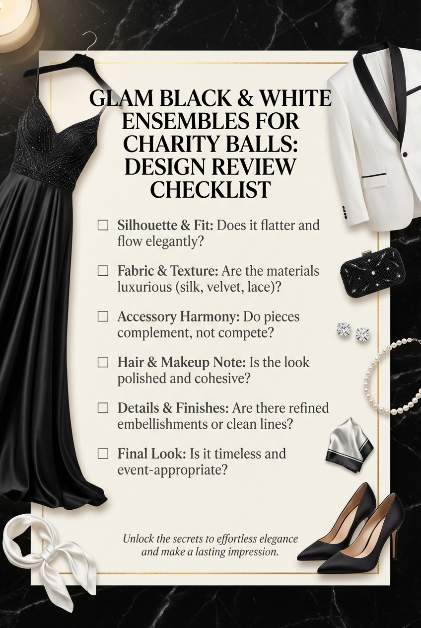 Glam Black And White Ensembles For Charity Balls - photo 5
