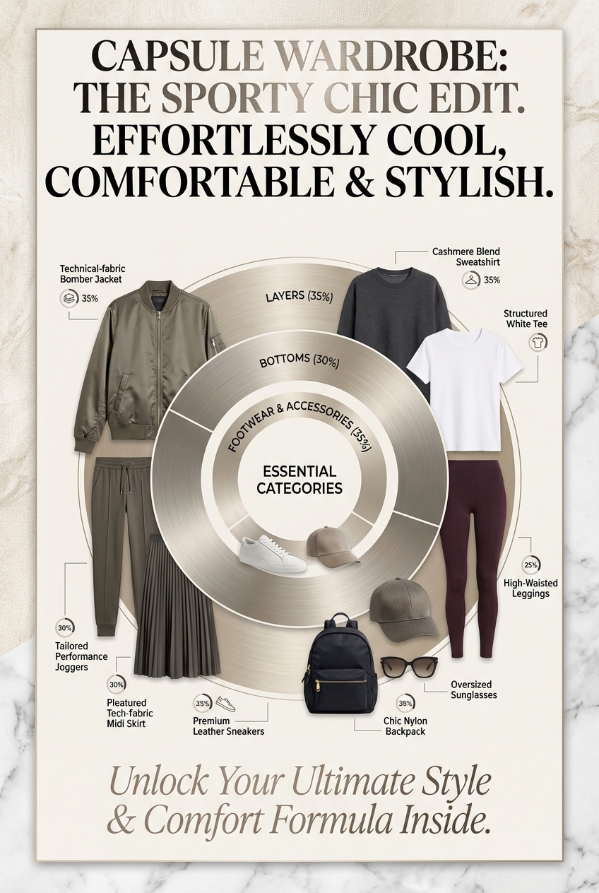 Capsule Wardrobe For The Sporty Chic Look Effortlessly Cool Comfortable And Stylish - photo 3