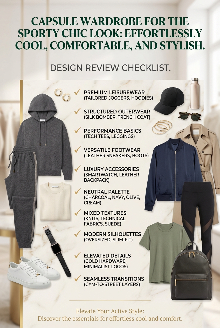Capsule Wardrobe For The Sporty Chic Look Effortlessly Cool Comfortable And Stylish - photo 5