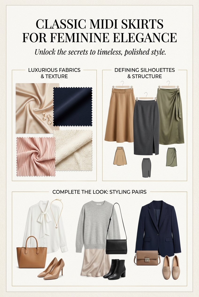 Classic Midi Skirts For Feminine Elegance - photo 4