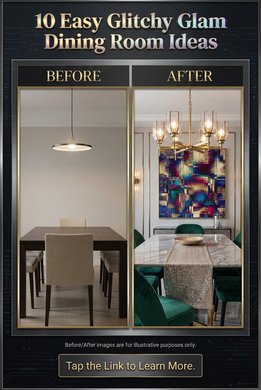 10 Easy Glitchy Glam Dining Room Ideas - photo 5